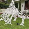 Giant Stretchy Spider Web Halloween Decor Scary Cobweb for Indoor & Outdoor Haunted House, Party Display, and Horror Scene Setup
