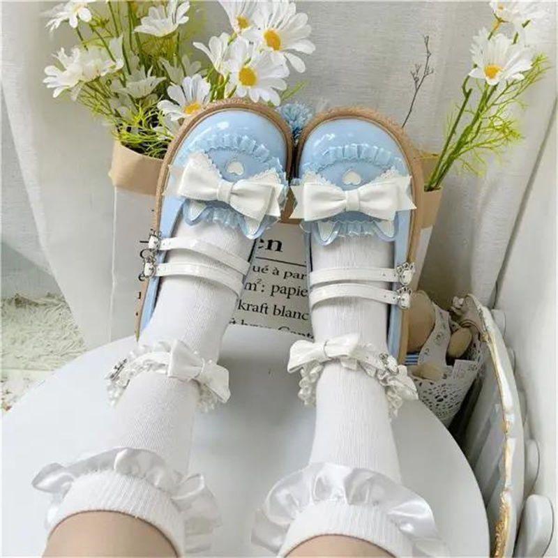 Ballet Cat Original Cute Japanese Lolita Big Head Shoes Women's New Flat Versatile Student Single Shoes
