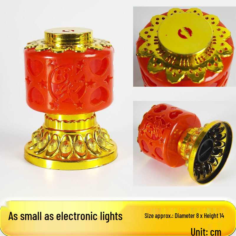 Electronic Lanterns & Candle Lamps for Lunar New Year: Ancestral Offerings & Buddha Lamps