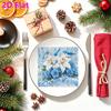 20pcs Disposable Napkins with Flowers, Birds Pattern Print for Wedding,Parties,and Daily Use for Thanksgiving Fall Christmas Table Decoration