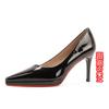 8-Temperament pointed-toed stiletto high heels women's not tired feet waterproof table single shoes women's professional bridesmaids banquet shoes