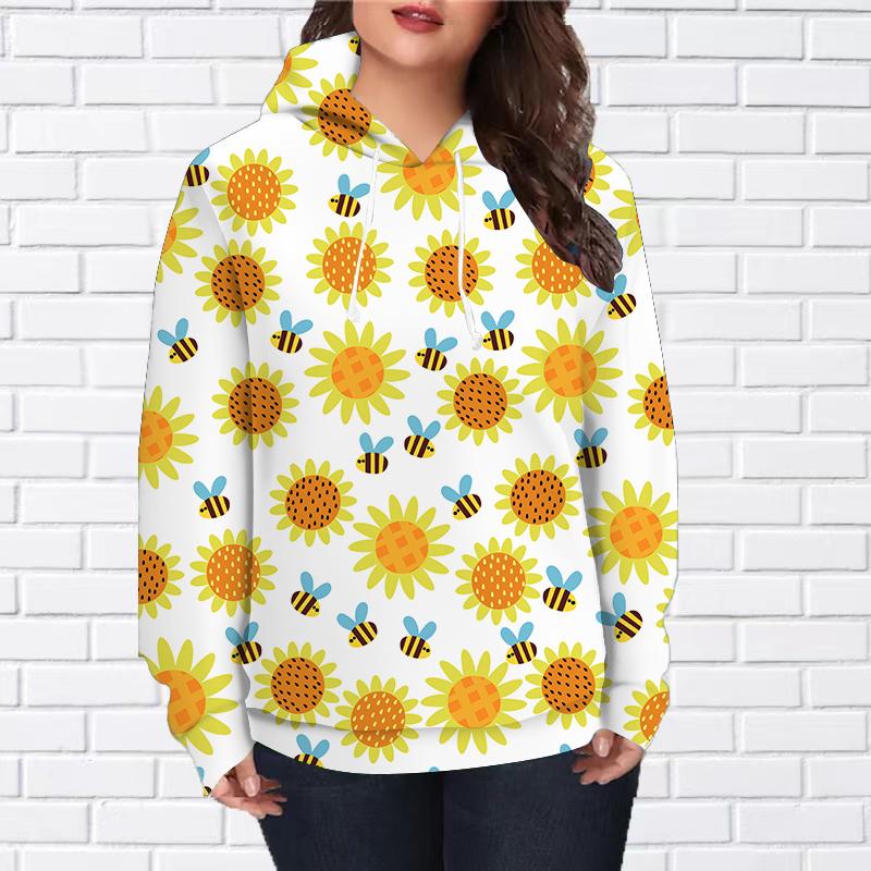 

Осенняя новая 3D-печатная цифровая толстовка с белой маргариткой и женской бейсбольной формой 8XL оранжевый