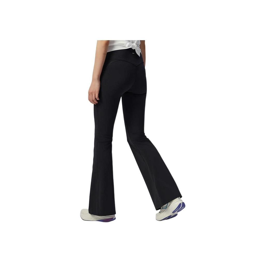 SAUCONY Mid-Rise Solid Color Comfortable Fashion Casual Pants Women Pants Black SA1259KP01L-BK001