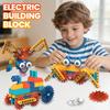 DIY Electric Science Building Blocks Toy Mechanical Gear Children's Smart Manual Assembly Brick Educational Toys for Boys Girls