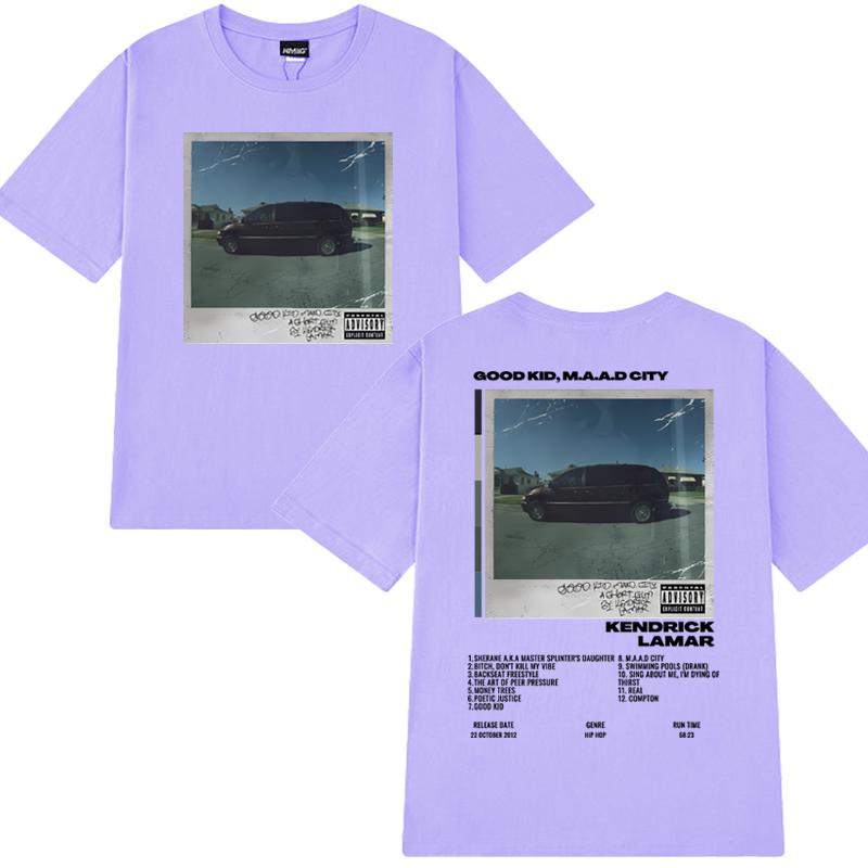 Kendrick Lamar Tour 2025 Double Sided printed T shirt Men Women Hip Hop vintage streetwear Unisex Cotton short sleeve T-shirts