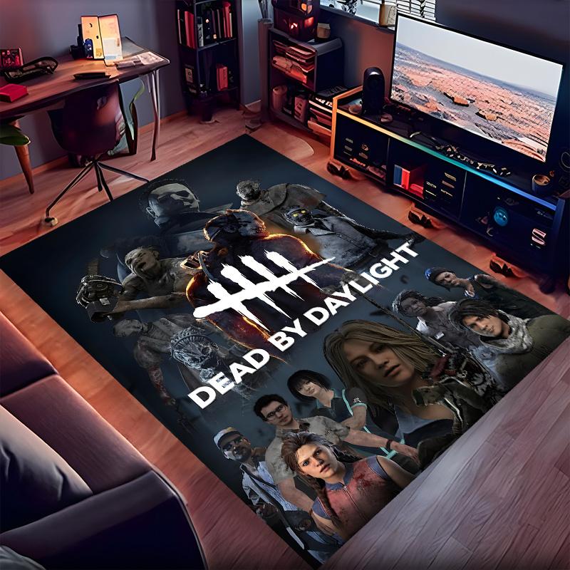 Dead Daylight Polyester Carpet, Soft Indoor Mat for Office Chair, Living Room, Computer Desk - Decorative Home Office Rug Design