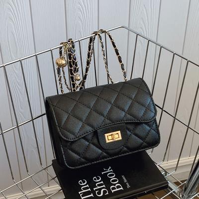 Bag Women's 2025 New High Texture Chain Bag Xiaoxiangfeng Rhombus Shoulder Bag Crossbody Bag Mini Small Square Bag