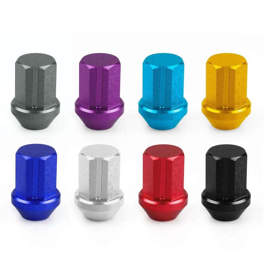 20PCS Aluminum Racing Lug Nuts - M12x1.5/M12x1.25 (35mm) Anti-Theft Wheel Nuts for Nissan/Toyota/Honda/Ford