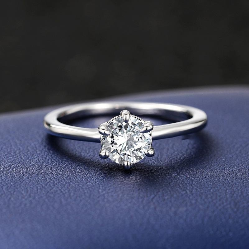 1Pc Synthetic Zircon Couple Ring, Men's and Women's Accessories Proposal Ring, Gift Ring.
