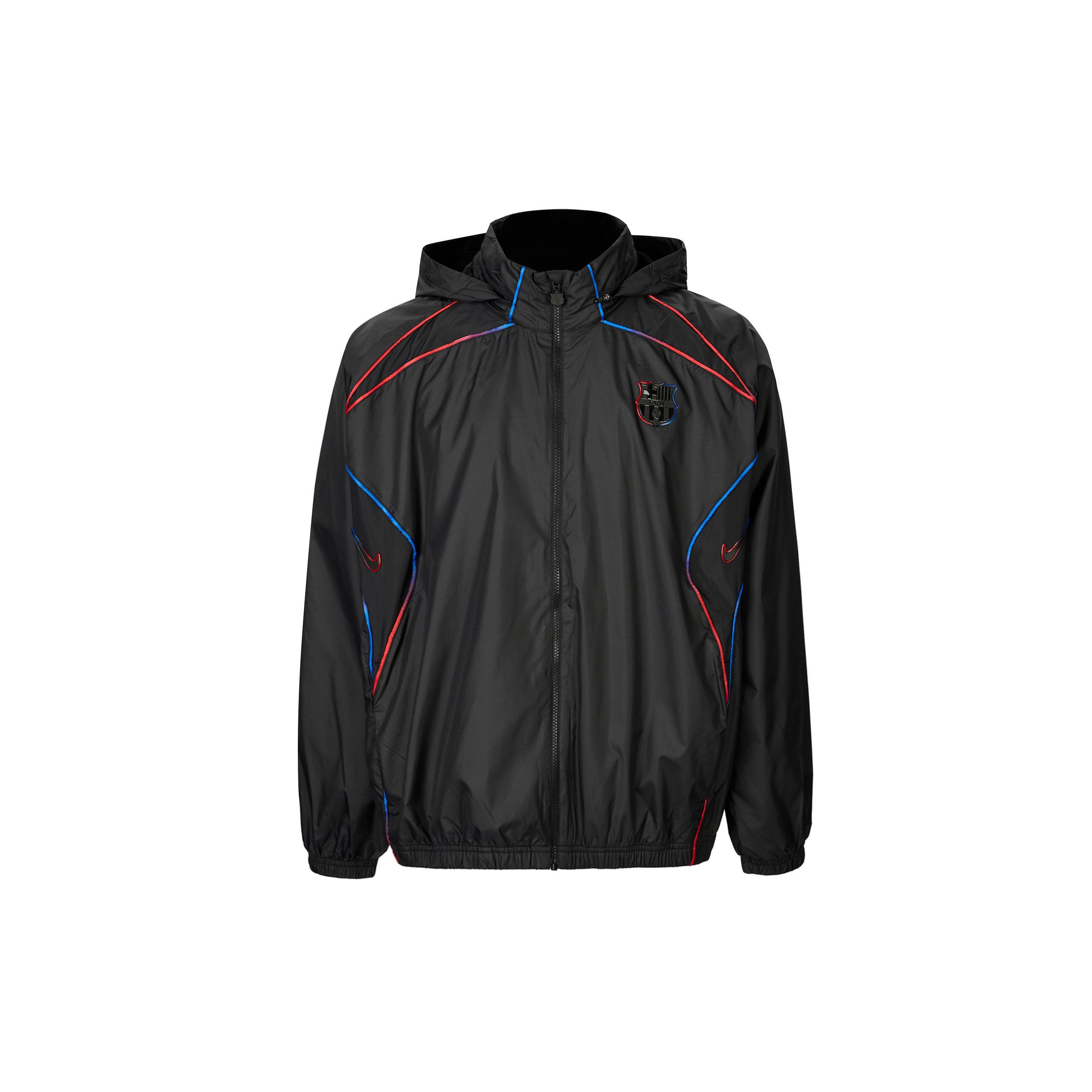 

Nike Мужская куртка с длинным рукавом и молнией Fc Barcelona Series Fashion Logo, черная FQ7793-010 XL
