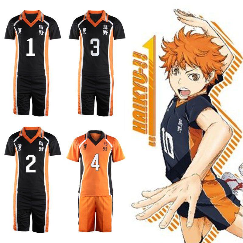 High Haikyuu Karasuno School Uniform Sportswear Suit Jersey Cosplay Costumes