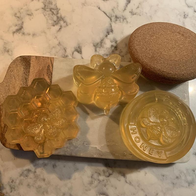 Bee Silicone Mold For Soap Making Supplies Honeybee Homemade Bath Bombs Wax Metls Beeswax Lotion Bars Chocolate Candle Tools