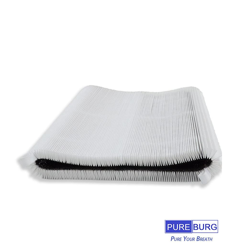 PUREBURG Replacement Filters Compatible with Blueair Blue Pure 3210 Air Part Numbers 100929 H13 True HEPA 411, 411+ & Purifiers, 106488, 2-Pack,