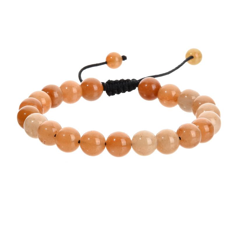 Leisure and Fashion Series Hand Chain Natural Stone Jade Mix and Match Weaving Bracelet Ornaments Gift