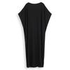EDOLYNSA Black Vintage Embroidered Long Kaftan Casual V-neck Maxi Dress Summer Clothes Women Beach Wear Swim Suit Cover Up Q1490