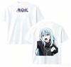 That Time I Got Reincarnated As a Slime Rimuru Tempest Double-sided Printed T-shirt, Loose Casual Street Style Fan T-Shirt