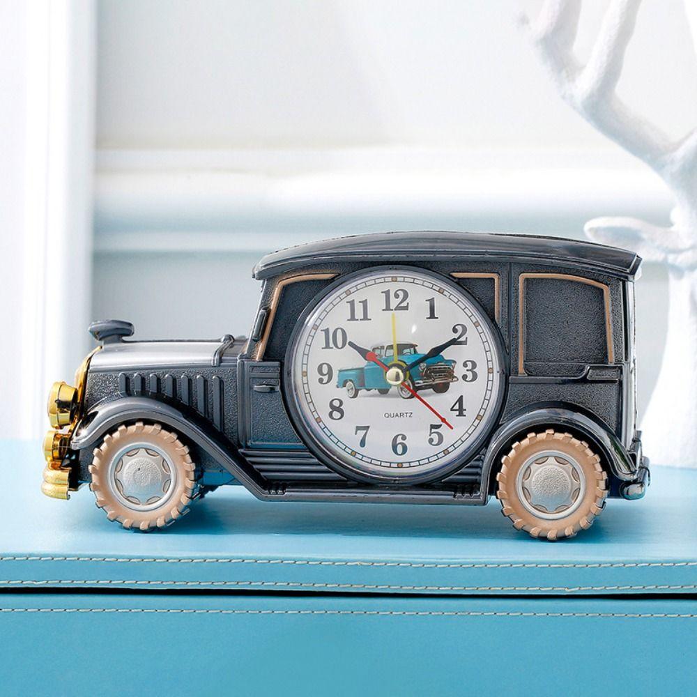 Antique Car Alarm Clock Cute Child Alarm Clock 6 Styles Classic Car Bedside Clock  Desktop Decor