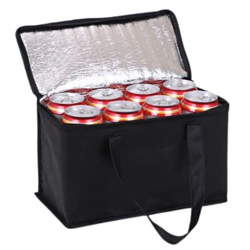 No-brand cooler bag, large, foldable, fits up to eight 500ml cans, large capacity, insulated, soft cooler box, perfect for cherry blossom viewing, BBQ