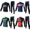 Men Women Cycling Jersey Set Long Sleeve Breathable Quick Dry Bike Outfit Custom Print Available