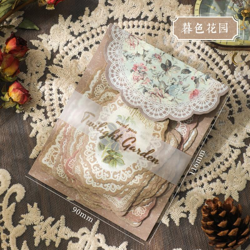 

30 pcs Vintage Lace material paper set Creativity DIY Diary Album Scrapbooking Background paper