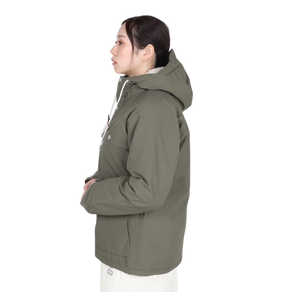 Chums Camping Boa Size L Women's Parka, Olive,