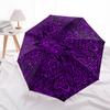 1pc Purple Mandala with Abstract Patterns Umbrella with Plastic Handle,Suitable for All Seasons UmbrellaPT475