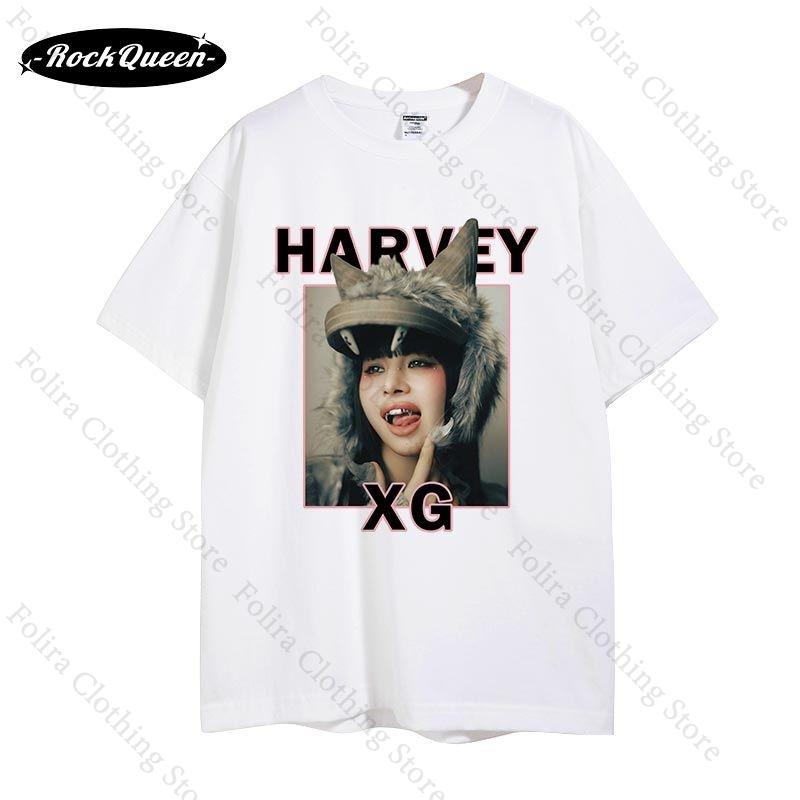 Team XG Series Print Tshirt Cotton Summer Tops Short Sleeve Tee for Fans Unisex Women Clothes Womens Tshirt Streetwear Tshirt S