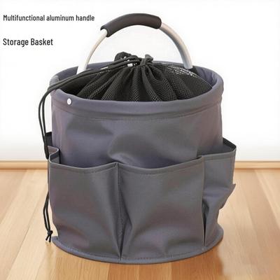 Multifunctional Foldable Storage Basket for Camping, Picnic, Toiletries, Shower, and Household Use