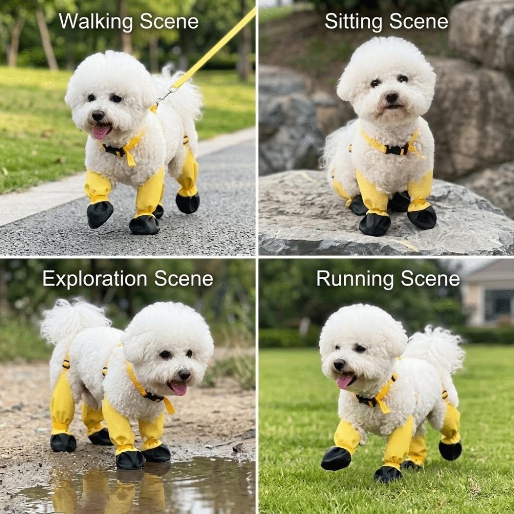 All Season Fit Dog Shoes Skid Resist Dog Footwear Ground Isolate Dog Outdoor Shoes Outdoor Walking S