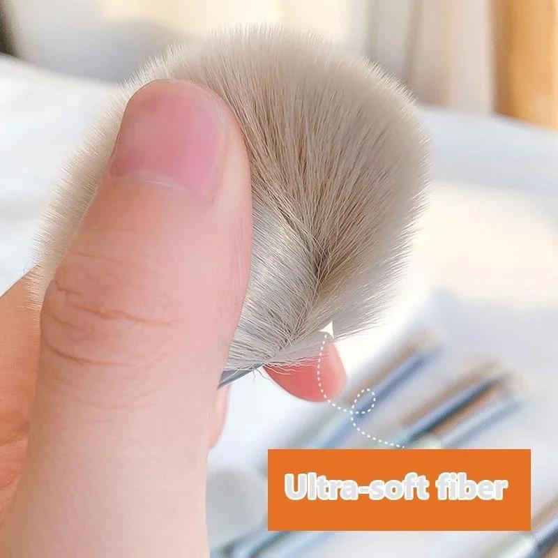 8 Pcs/set Mini Travel Women Makeup Brushes Sets Portable Soft Concealer Brush Beauty Foundation Eye Shadow Eyelash Lip Tool