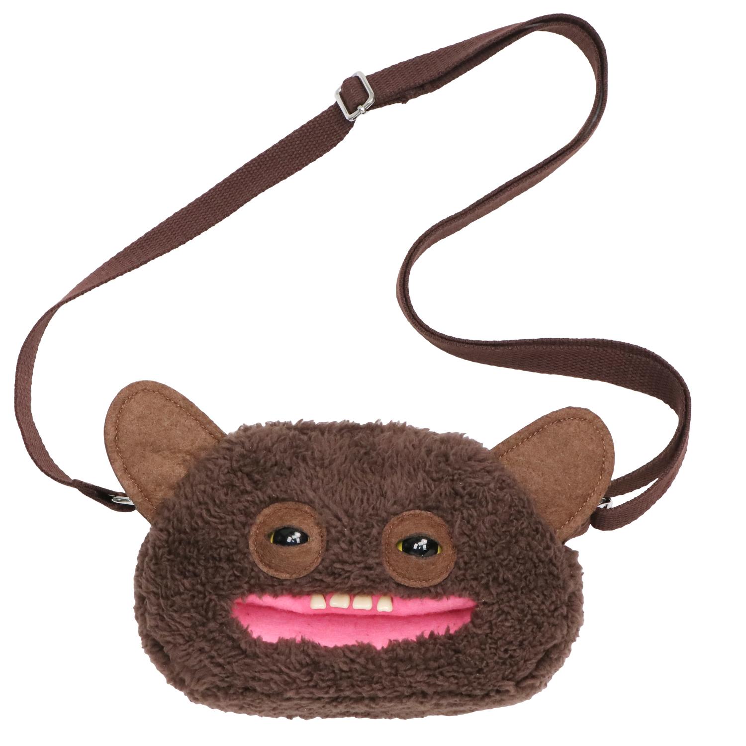 Yiran toy Fugglers Pluche Crossbody Tas Originele Fuggs Schouder Kleine Lelijke Tanden Monster Portemonnee Opbergtas Enkele Riem Voor Telefoon Camera