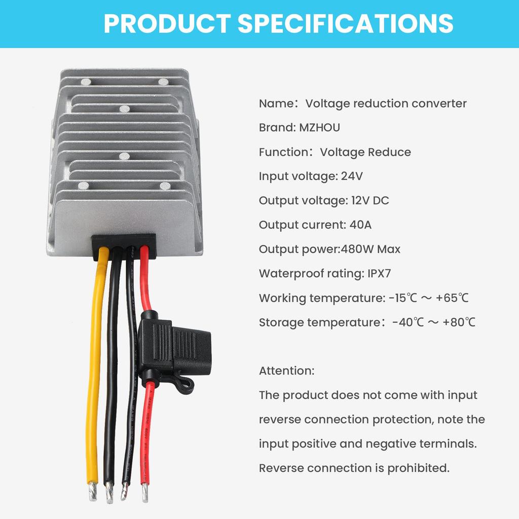 DC 24V to DC 40A High Performance Voltage Converter Power Supply Transformer