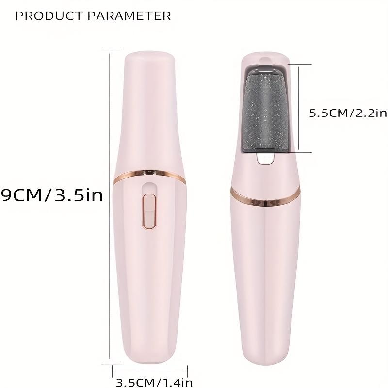 Electric Foot File, Foot Callus Remover, Equipped With Two Different Grinding Heads, Two Speed Settings, For Better Removal Of Foot Calluses