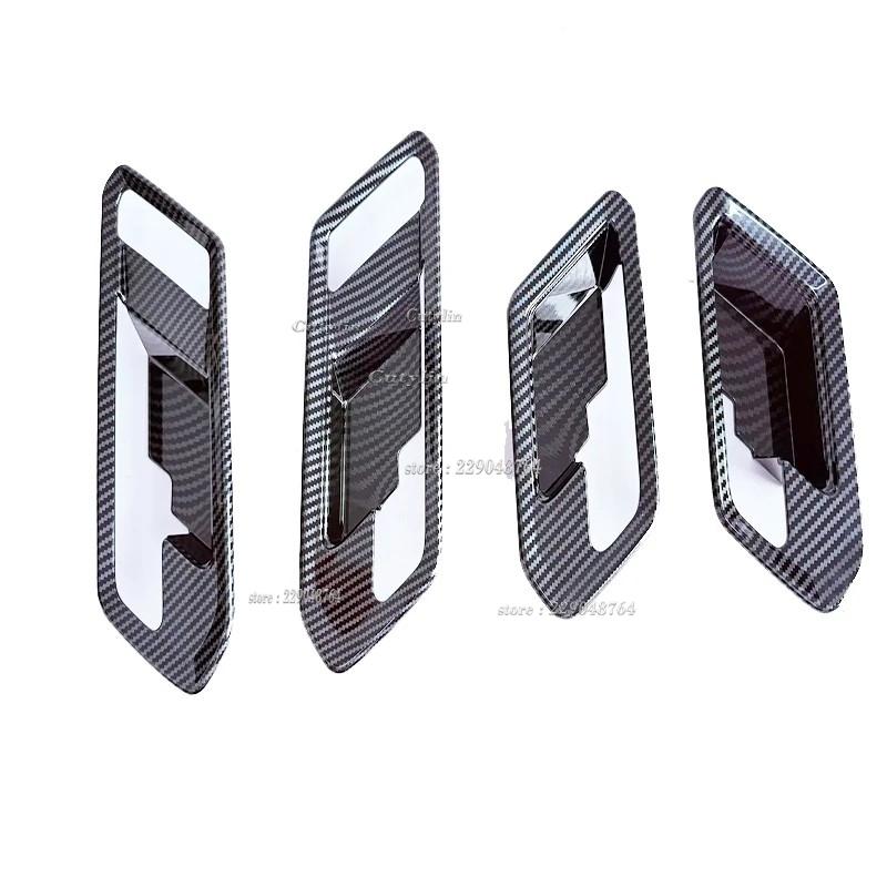 ABS Carbon Fiber For Chevrolet Colorado 2024 2025 Gear Shift Window Switch Control Gear Shift Panle Rearview Mirror Cover Trim