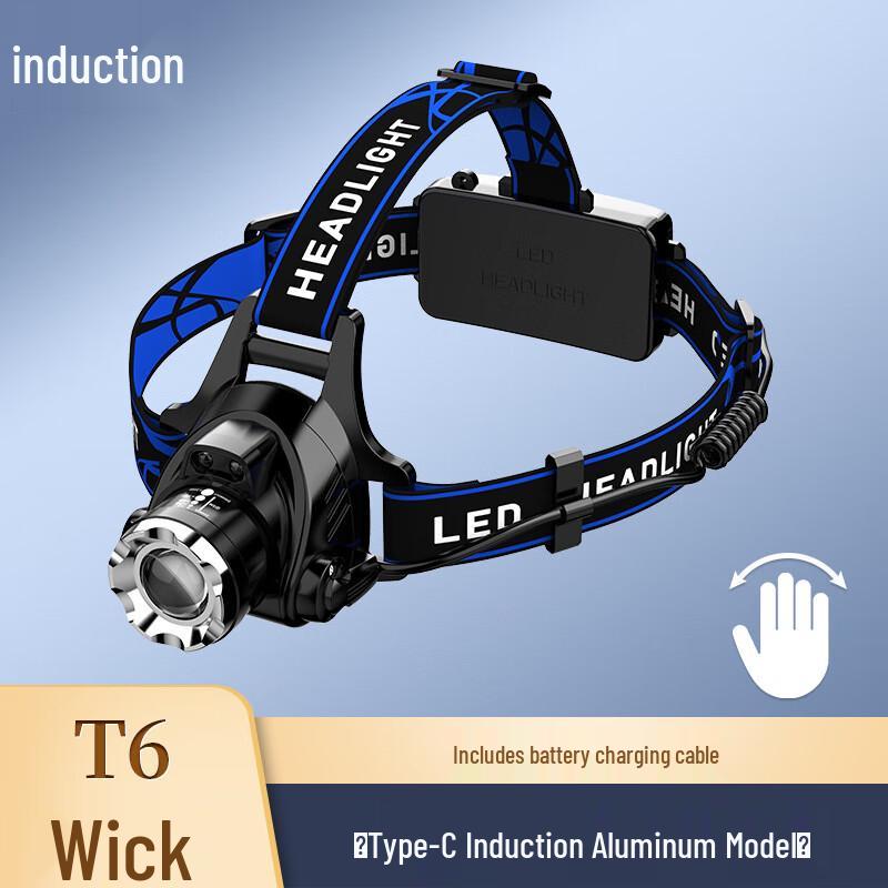 UOSU V9T6 Rechargeable Outdoor Fishing Headlamp