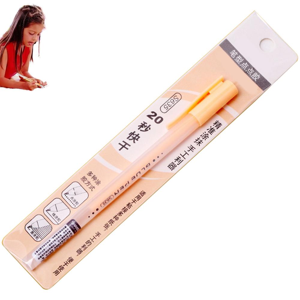 Scrapbook Quick Dry Glue Pen Gl-ue Dots Adhesive Tool Quick Dry Papercrafts DIY Handmade Stationery Liquid Glue Pen