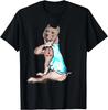 Grappig Hond Pitbull Ik Hou Van Mama Tattoo T-shirt Hondenliefhebbers Cadeau Unisex T-shirt