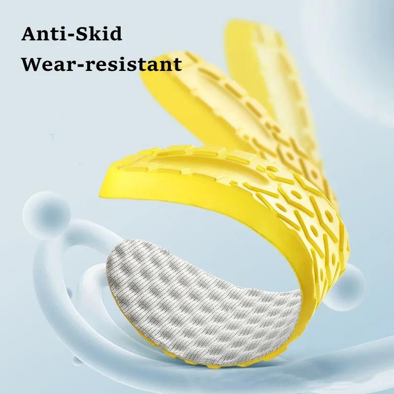 1Pair Sports Insoles for Feet Shock-Absorbing Breathable Shoes Insole Men Women Tennis Sneakers Shoe Sole Memory Foam Shoe Pads