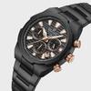 Mens Watches Stainless Steel Watch Waterproof Luxury Quartz Clock Chronograph Luminous Wristwatches Relogio Masculino