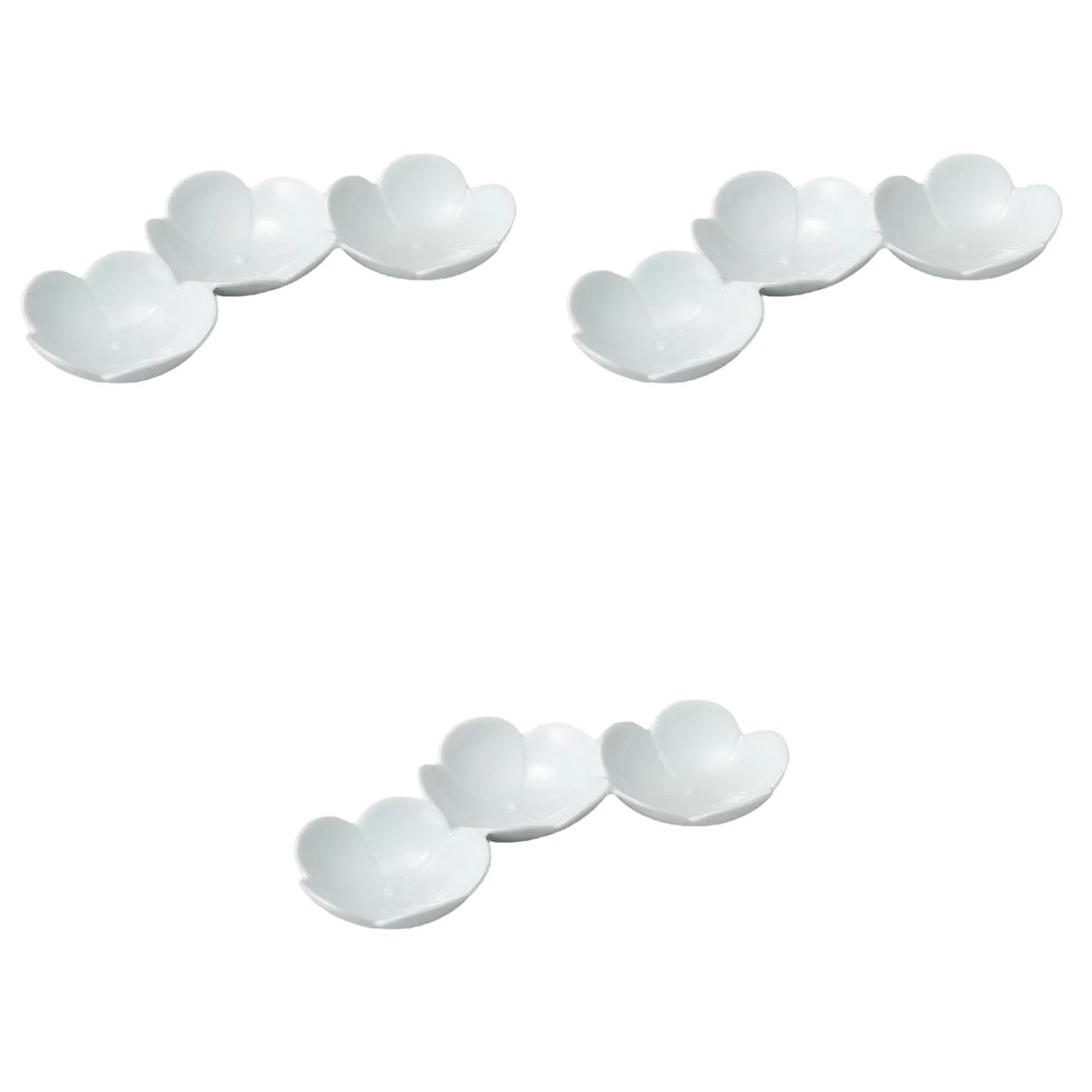 

Set of 3 Hana Tsunagi Plates x 14 x Protruding Arita Setomonohonpo (Celadon) [28.5 3.5 cm] Plates, Ware,