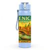 1PC Vintage Venice Travel Poster 750ml Color Plastic Sports Water Bottle Leakproof Flip Straw Lid For Sports Office Home Use