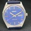 JAPAN VINTAGE SEIKO AUTOMATIC 6309A MENS BLUE COLOR DIAL WATCH A500825-5 R154-a500825