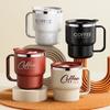 With Handle Insulated Coffee Cup Double Wall Insulated Milk Cup Portable Coffee Mug