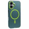 For iPhone 16 Plus Case Compatible with MagSafe Laser Effect TPU+Acrylic Phone Cover