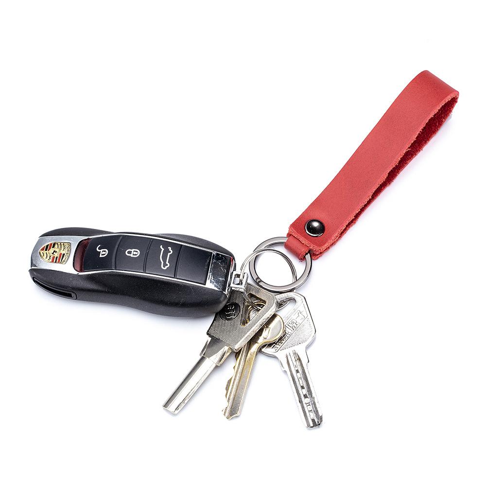 Car keychain key Car women's keychain, keychain, leather case, small gift, lanyard jewelry U disk lanyard