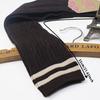 Women Striped Cotton Long Socks Japanese JK Black White Knee High Stockings Students Girls Solid Color Long Tube Leg Warm Socks