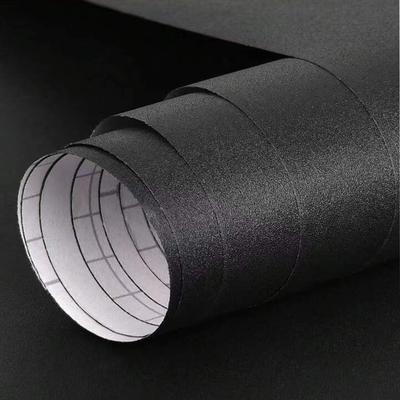 Vodotěsné Matné Tapety Černé Vinylové Samolepicí Samolepky na Zeď Nábytek Obývací Pokoj Kontaktní Papír Domácí Dekor
