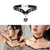 Cat Claw Pendant Leather Collar With Studs For Girls In Trendy Punk Fashion