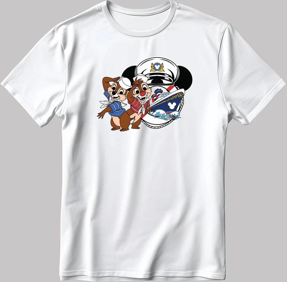 Chip Dale Cruise Trip Sailor White Tshirt S