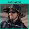 Outdoor Fishing Hat With Wide Brim And Breathable Cotton Polyester For Summer Sun Protection